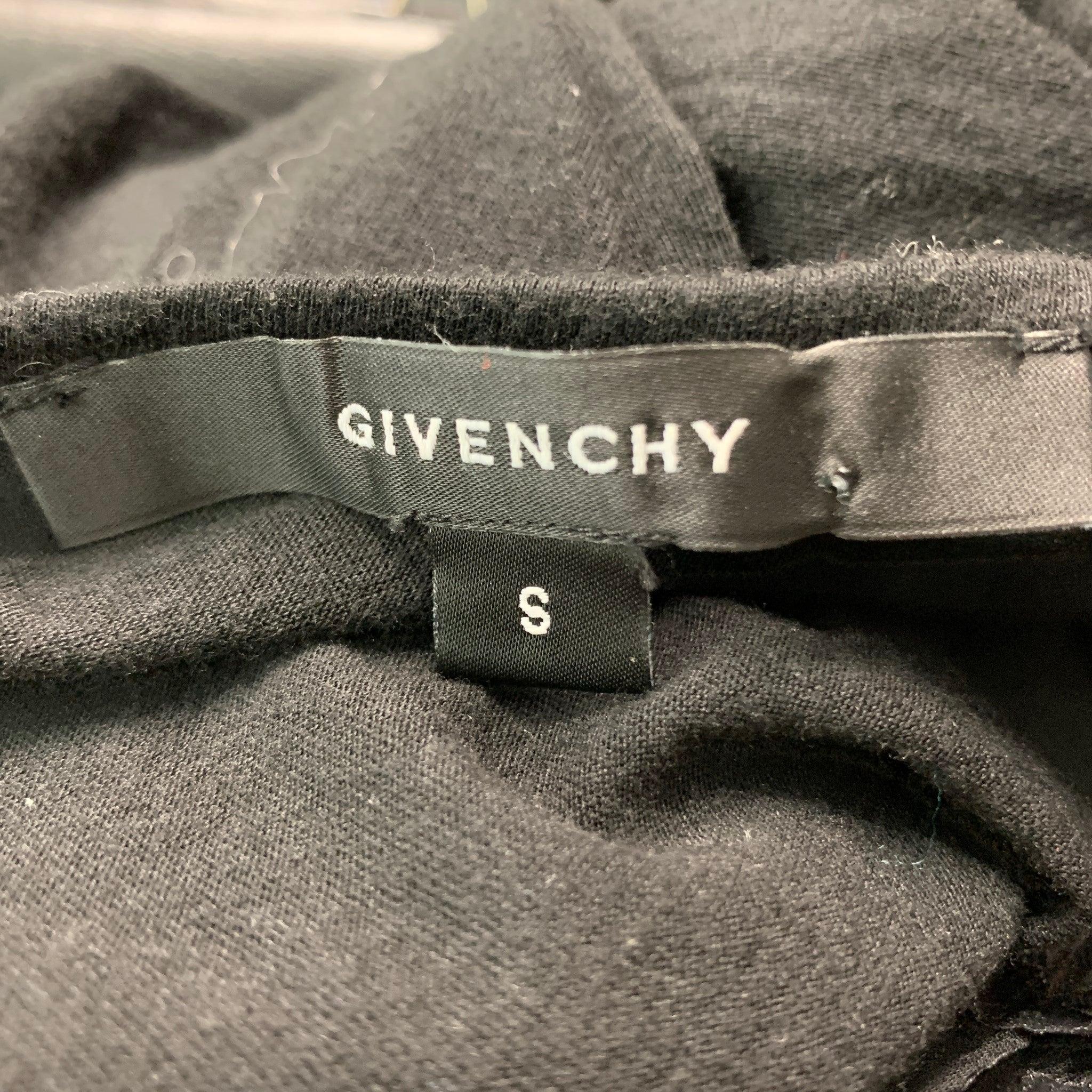 GIVENCHY Size S Black Ruffled Tank Casual Top For Sale 1