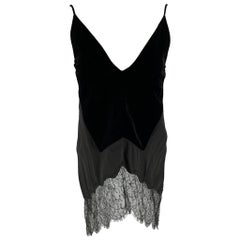 GIVENCHY Size S Black Viscose  Mixed Fabrics Dress Top