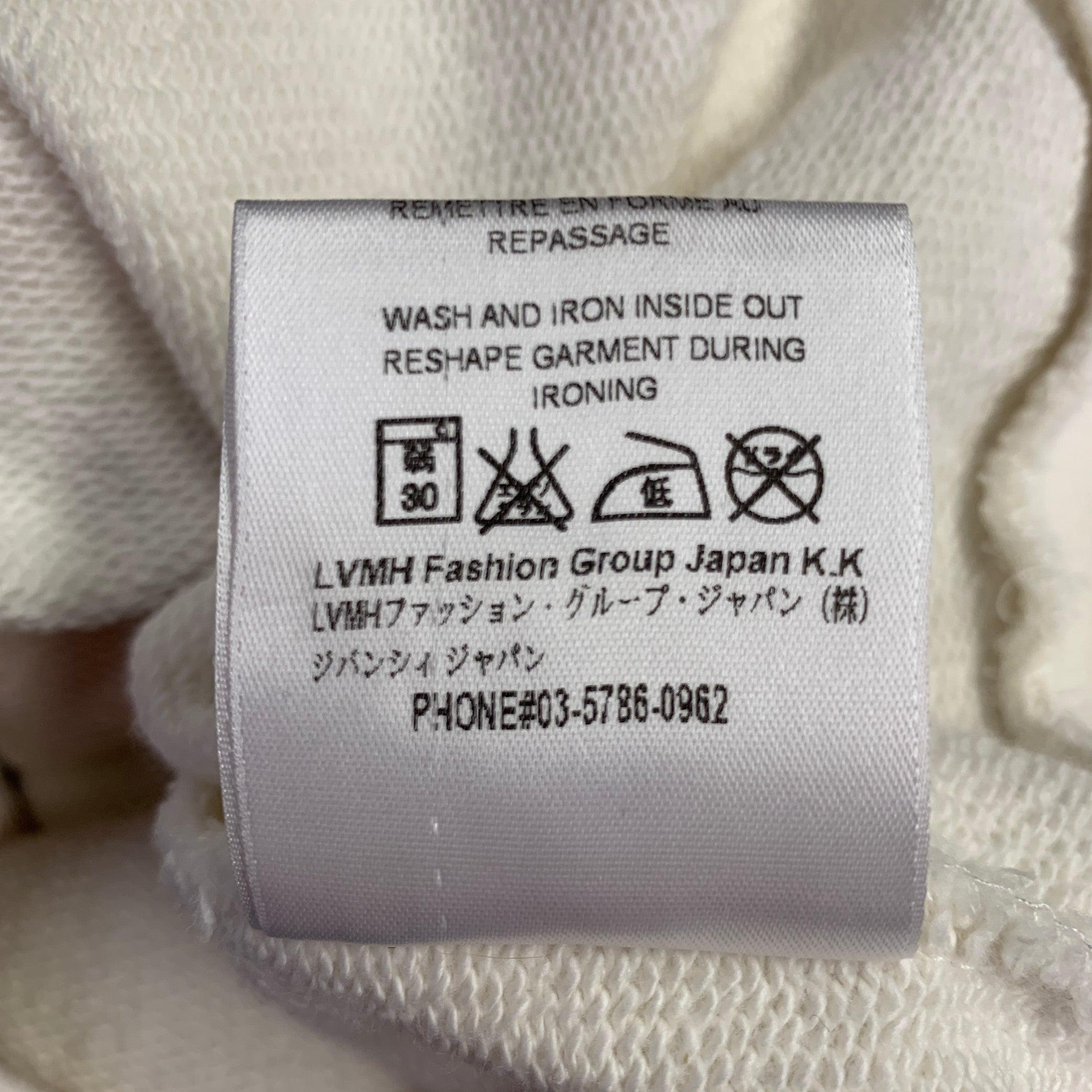 GIVENCHY Size S Cream Red Cotton -GV World Tour- Graphic Sweatshirt For Sale 2