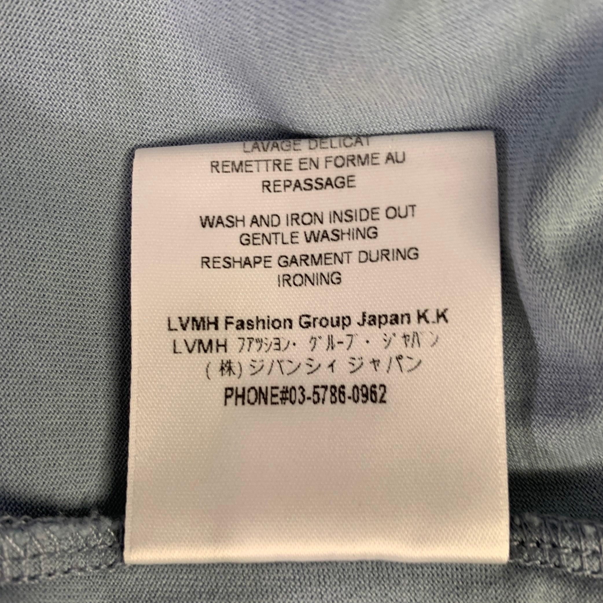GIVENCHY Size XL Blue Cotton Logo Crew Neck T-shirt 2