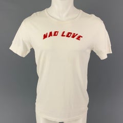 GIVENCHY Size XS White Print Cotton Mad Love T-shirt