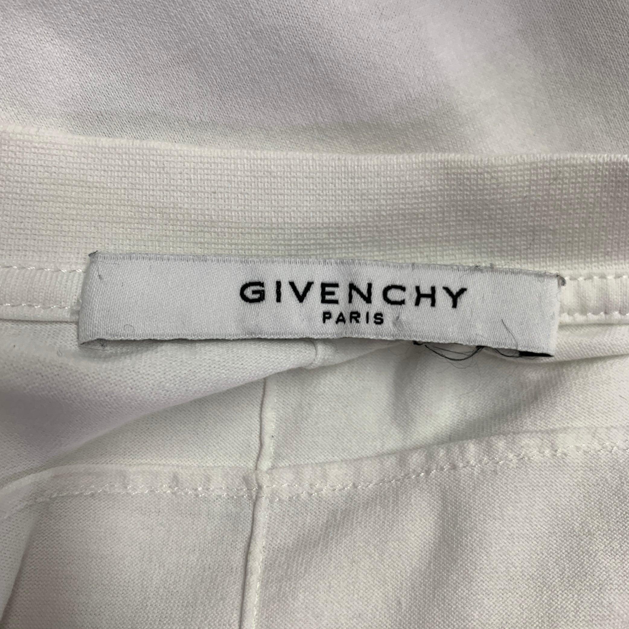GIVENCHY Size XXL White Black Arrow Short Sleeve T-shirt For Sale 1
