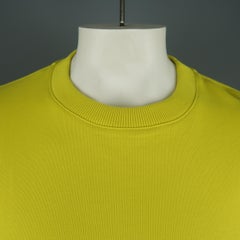 GIVENCHY Size XXL Yellow Cotton Star Crewneck Sweatshirt