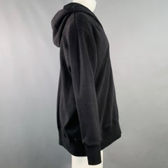 GIVENCHY Size XXS Black Cotton Hooded Zip Up Sweatshirt