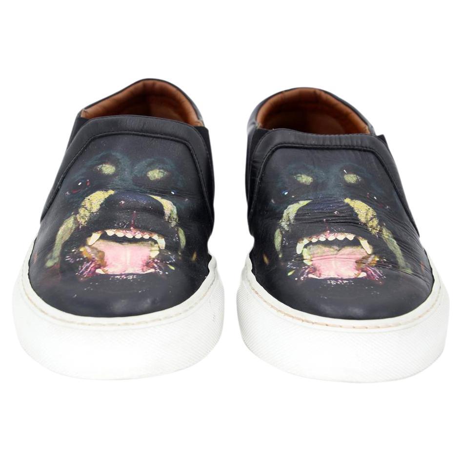Givenchy Skate Slip-On 40/10 Rottweiler Dog Printed Sneakers GV-0516N-0175