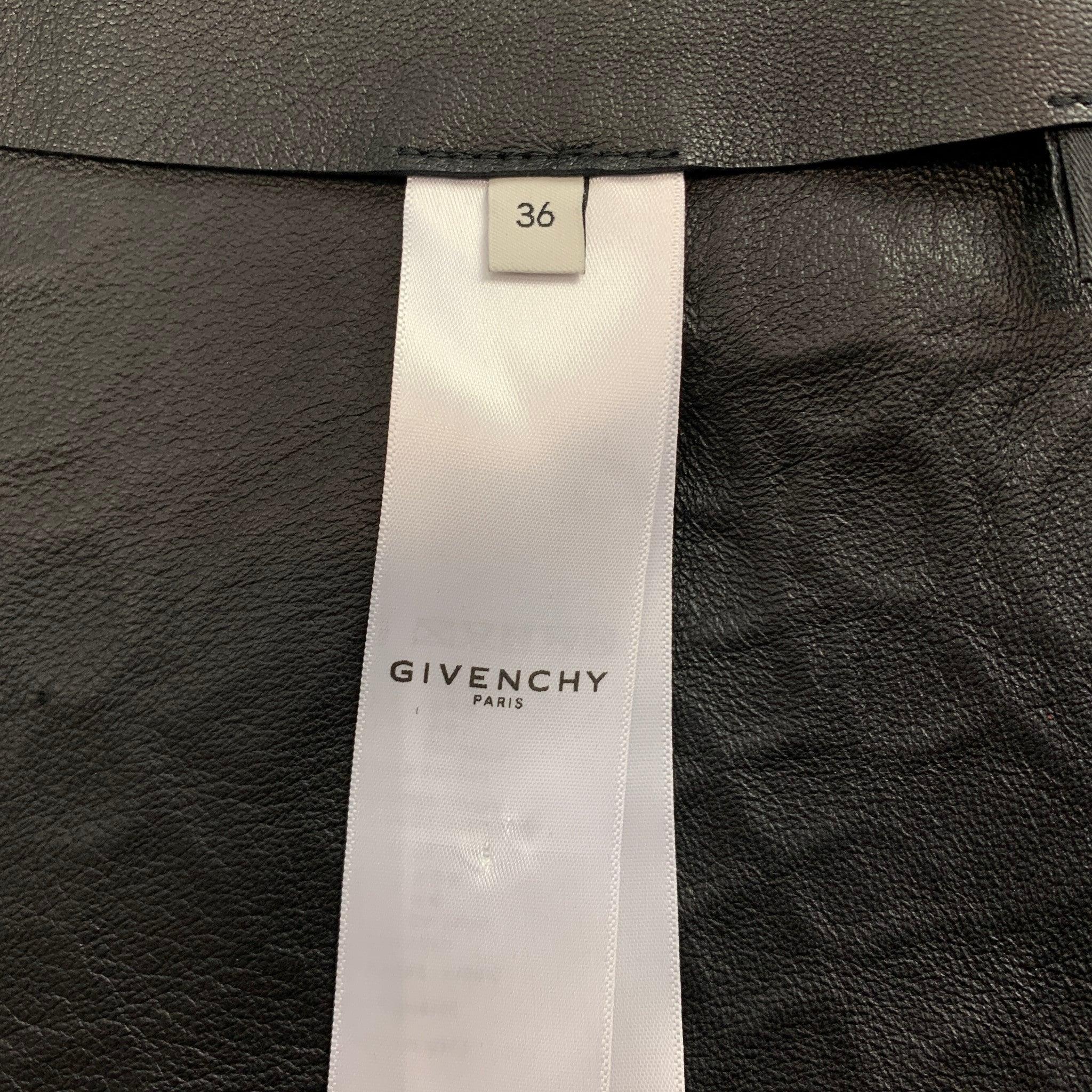 GIVENCHY SS 2021 Size 4 Brown Crocodile Effect Vintage Leather Mini Skirt For Sale 2