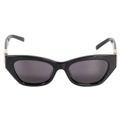 Givenchy SS24 Schwarze Katzenaugen-Sonnenbrille