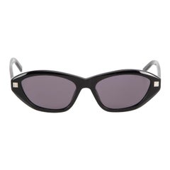 Givenchy SS24 Black Oval Logo Arm Sunglasses