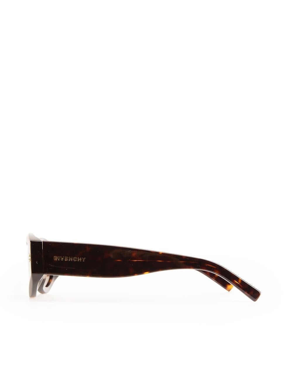 Women's Givenchy SS24 Dark Havana Geometric Sunglasses