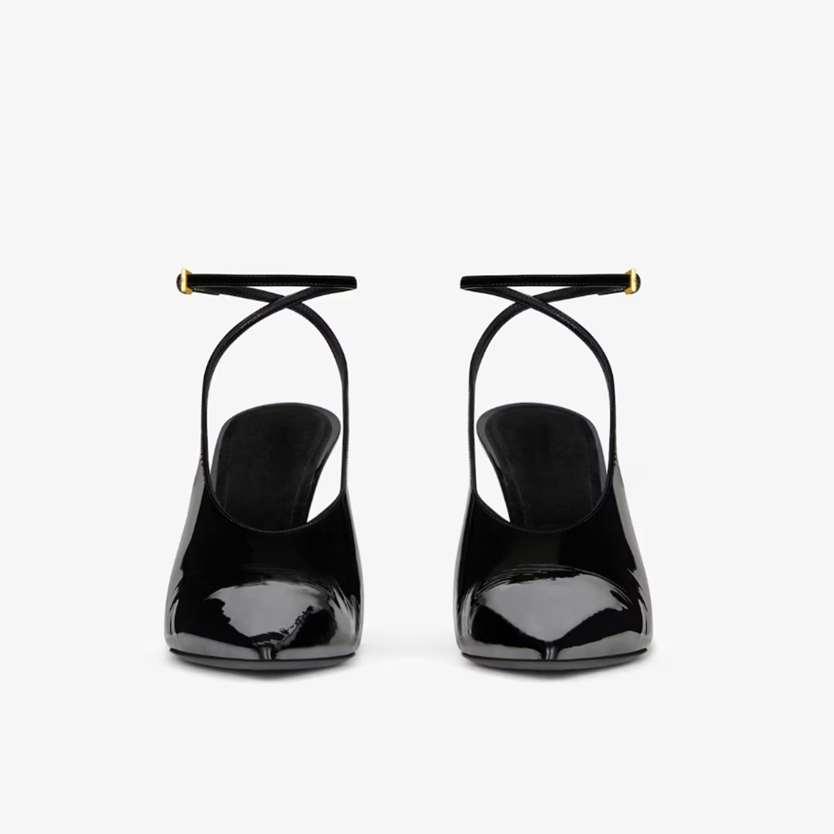 GIVENCHY SS24 Show slingbacks in patent leather In New Condition For Sale In Paris, FR
