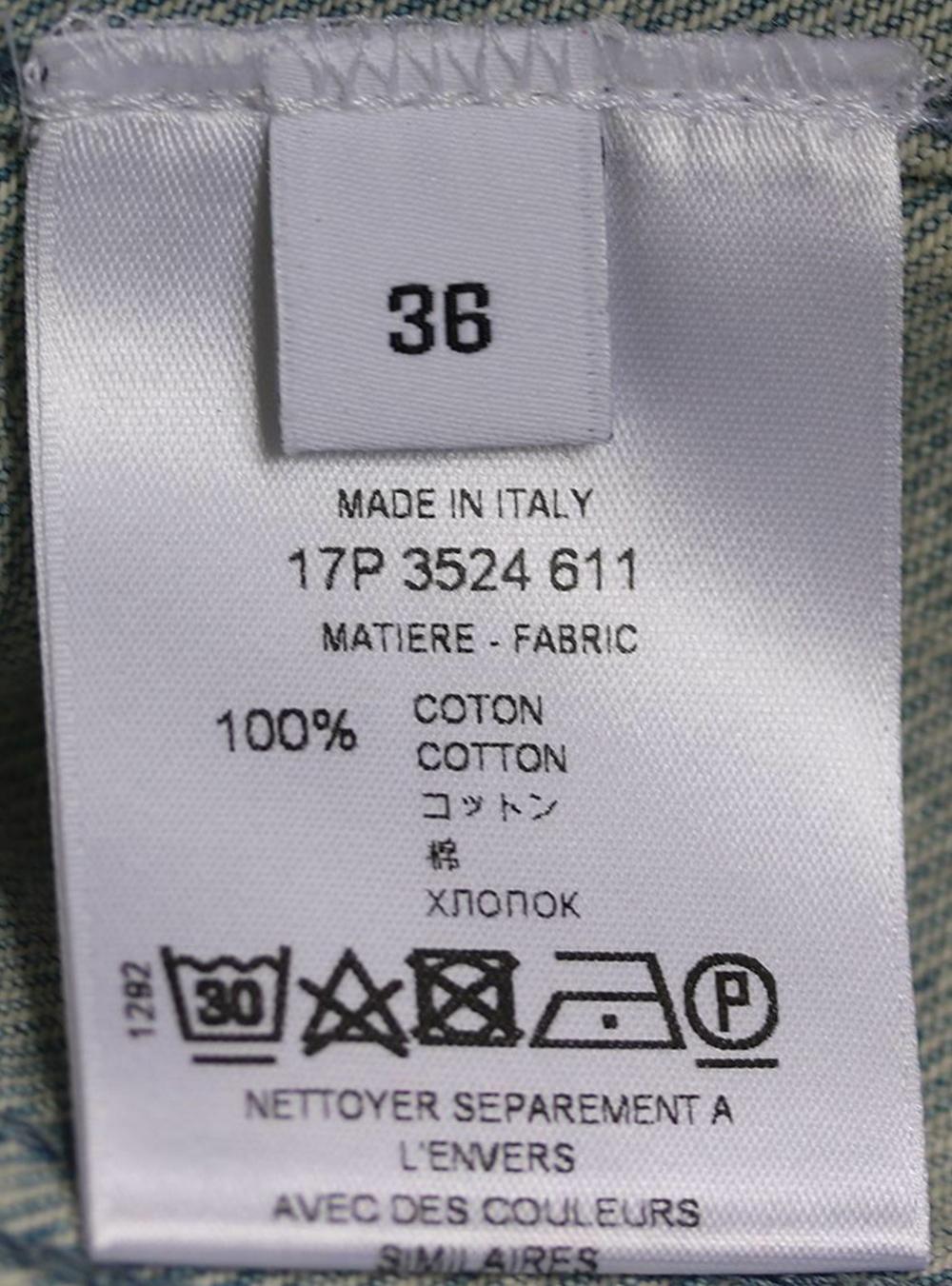 Gray Givenchy Star Appliquéd Cropped Denim Jacket  