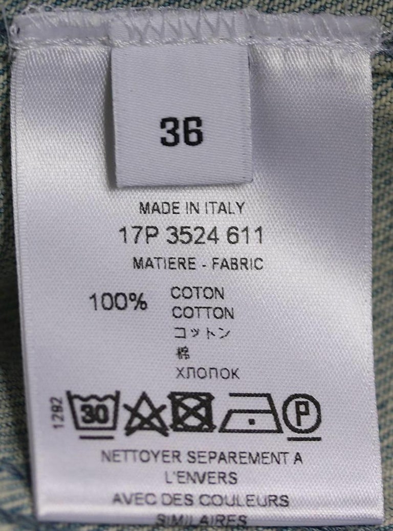 Givenchy Star Appliquéd Cropped Denim Jacket For Sale at 1stDibs ...