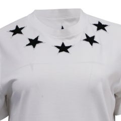 T-shirt Givenchy brodé d'étoiles, en coton blanc