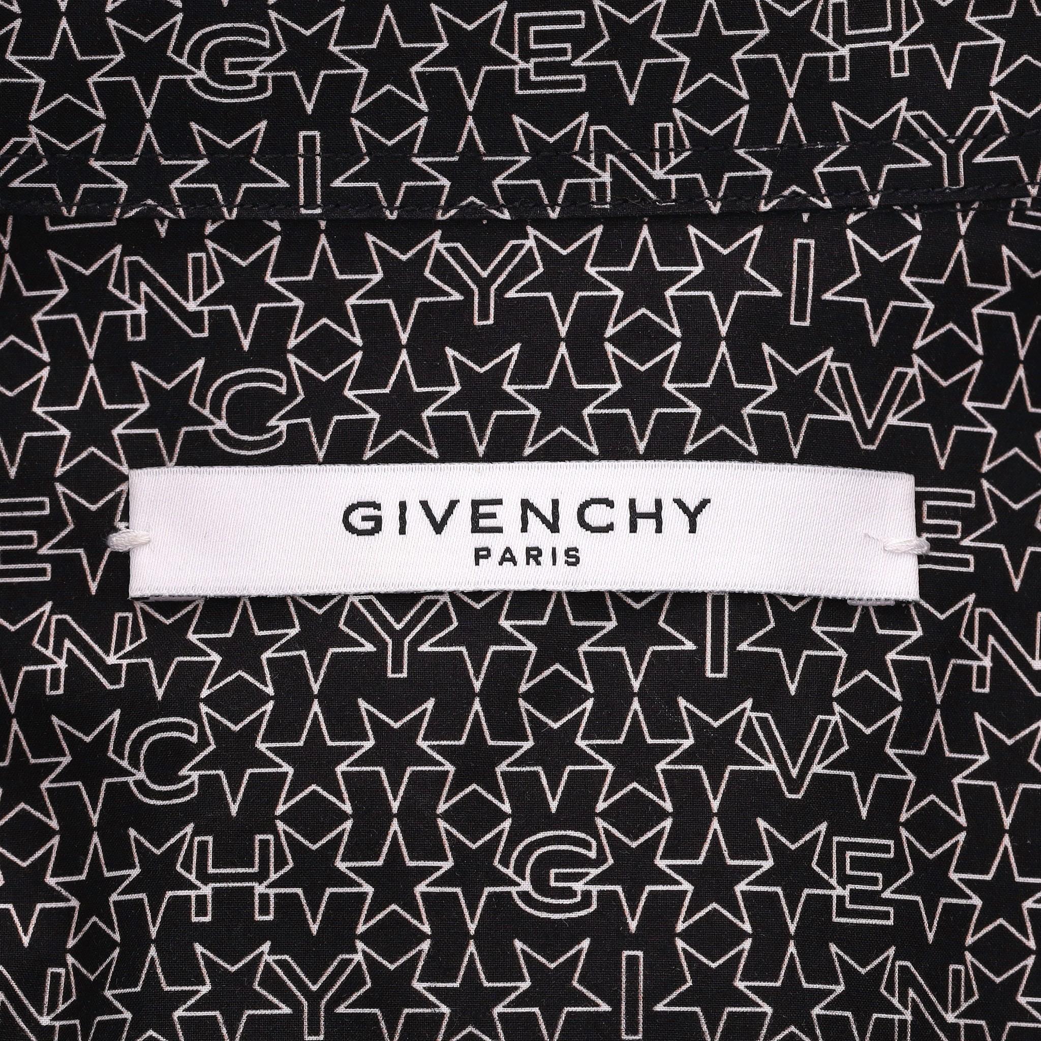 Givenchy Star Logo Print Shirt For Sale 1