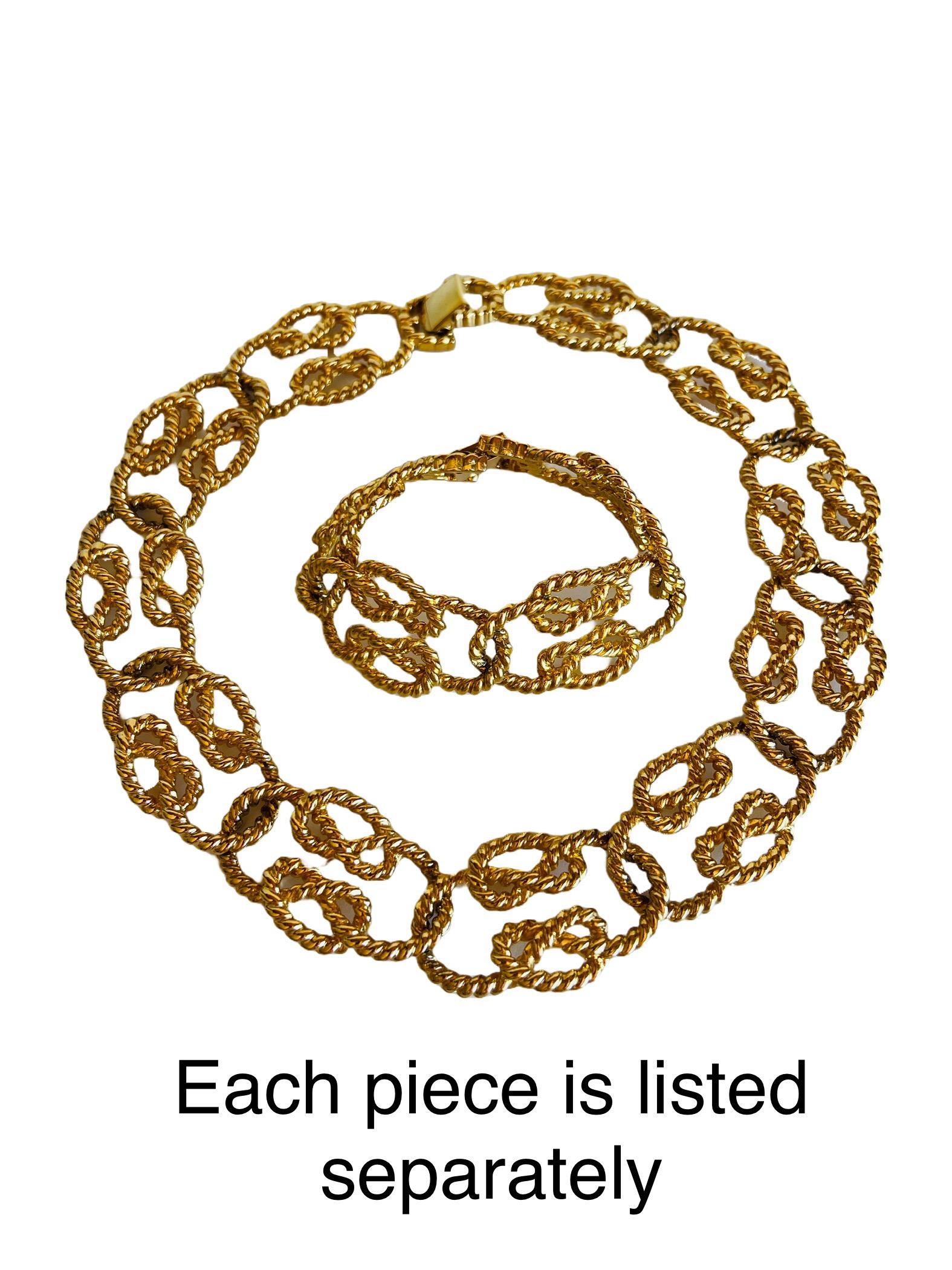 Givenchy Statement Twisted Rope Gold Choker Collar Necklace 4