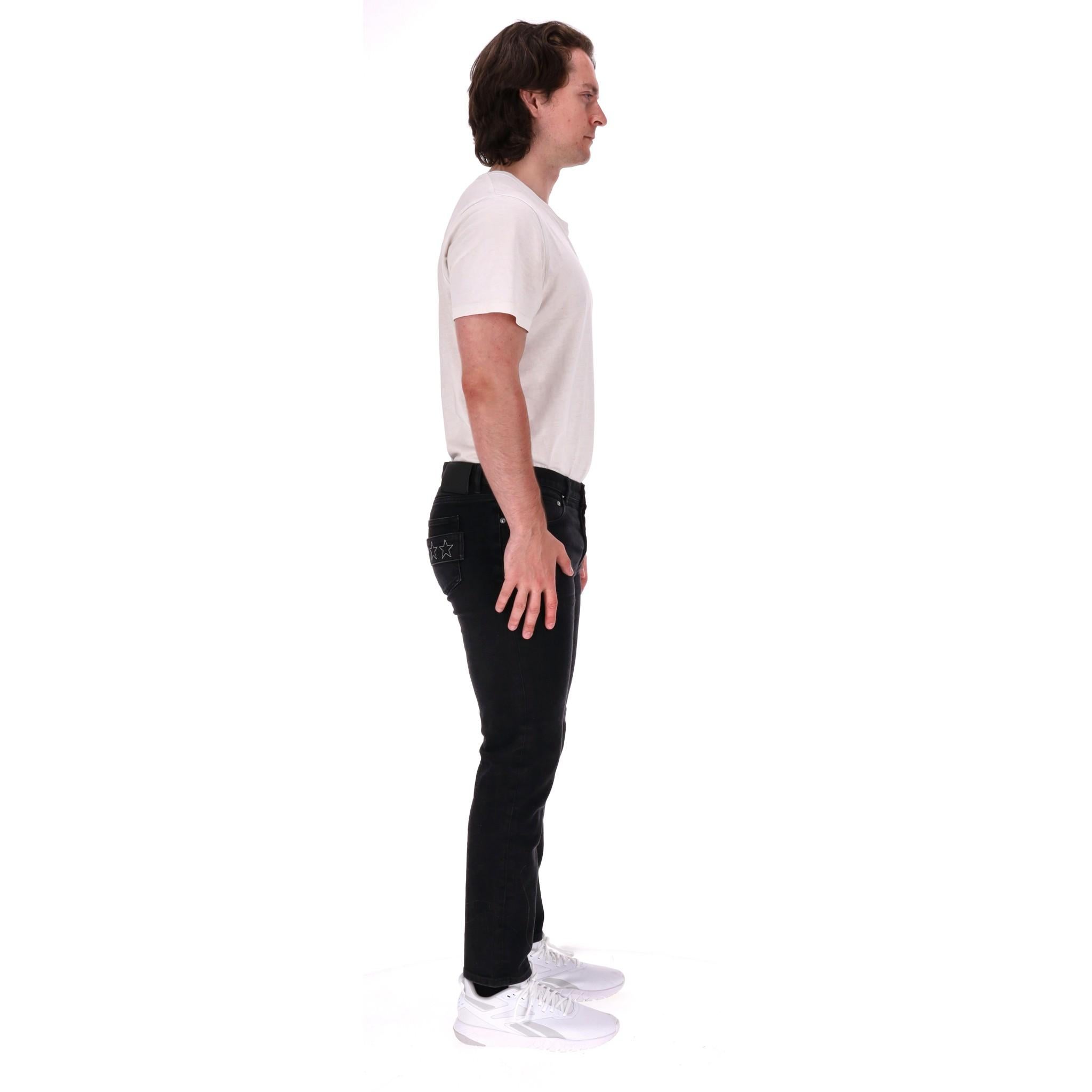 Black Givenchy Straight Leg Cotton Jeans For Sale