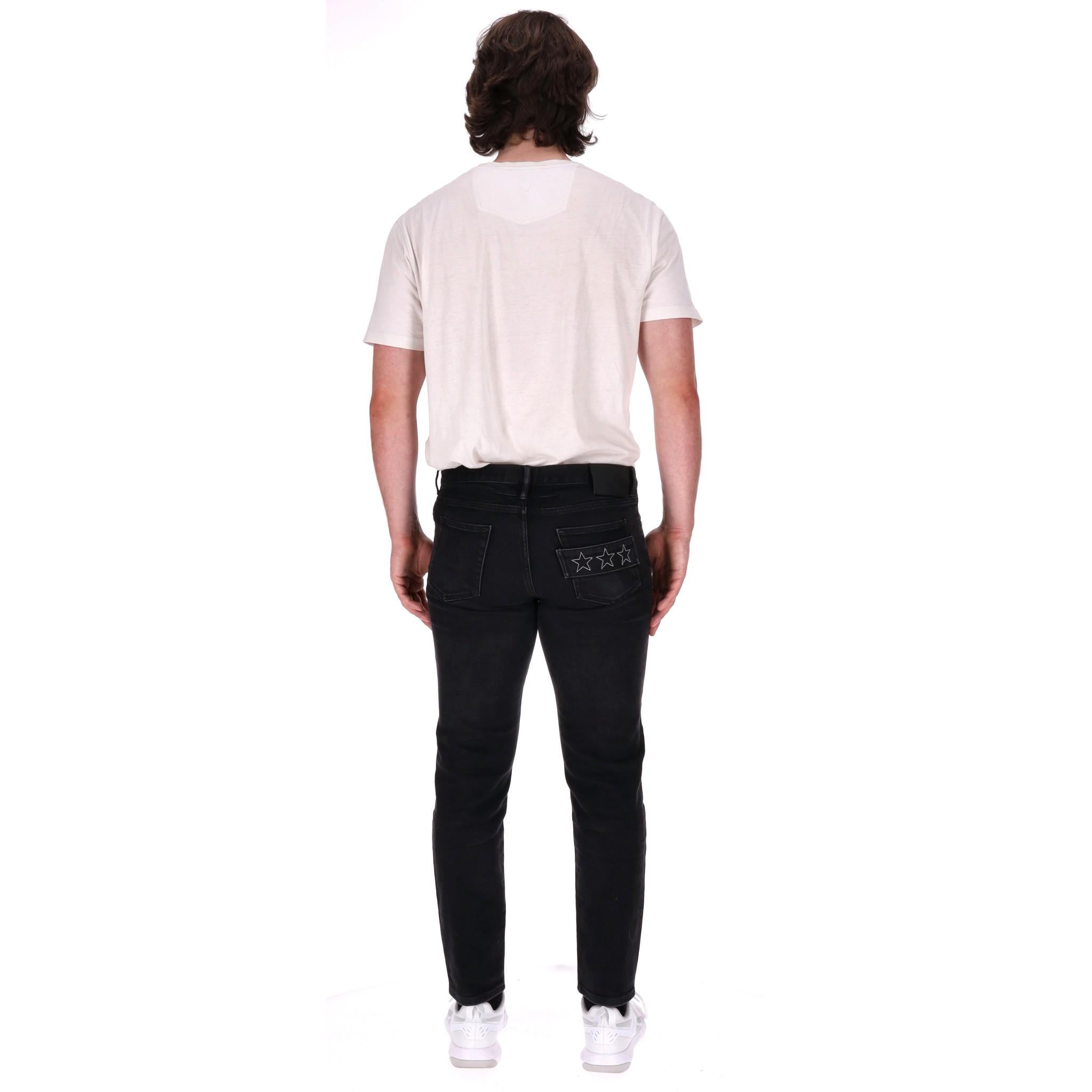 Givenchy Straight Leg Cotton Jeans In Good Condition For Sale In London, GB
