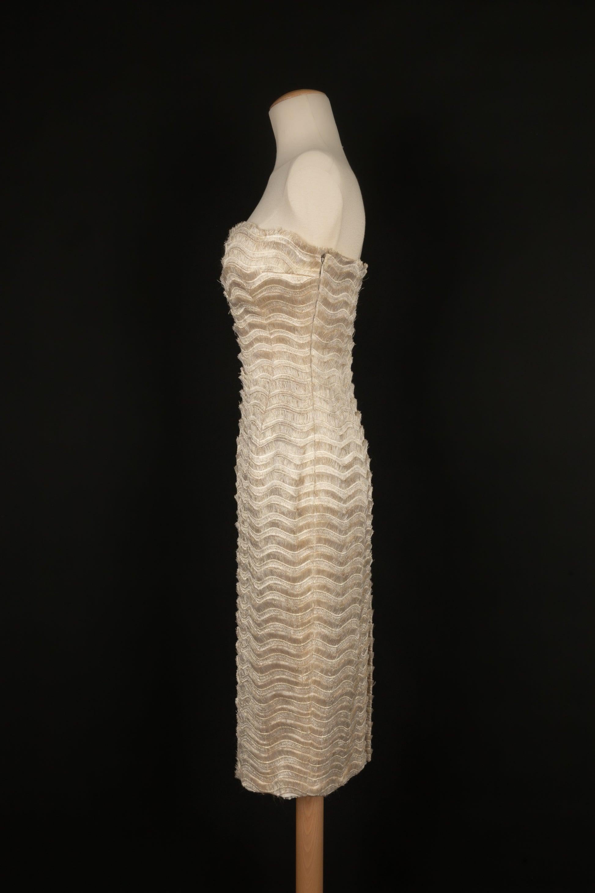 Givenchy Trägerloses Kleid Haute Couture mit passender Tasche 36FR, 1997 Damen im Angebot