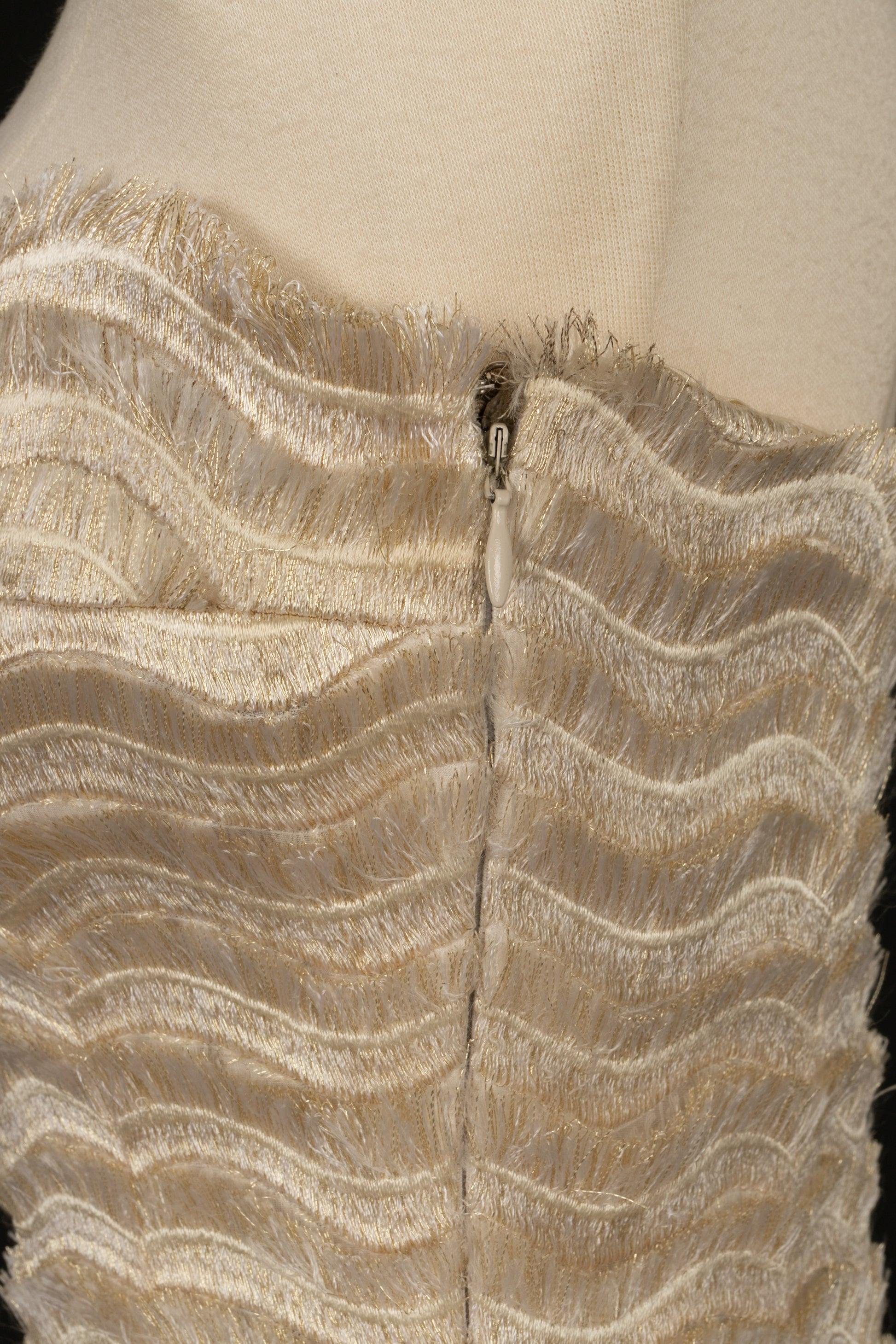 Givenchy Trägerloses Kleid Haute Couture mit passender Tasche 36FR, 1997 im Angebot 3