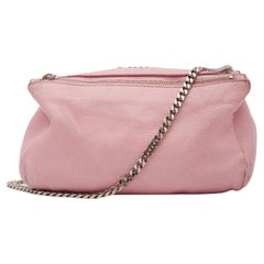 Givenchy Sugar Leather Mini Pandora Shoulder Bag Pink