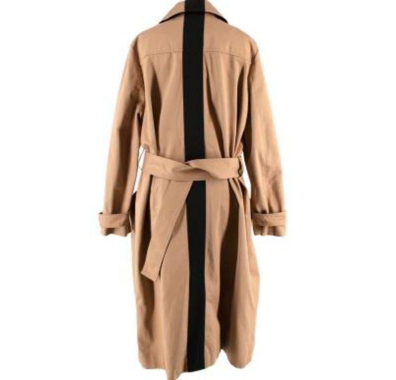 Givenchy Tan Belted Cotton Trench Coat In Good Condition For Sale In London, GB