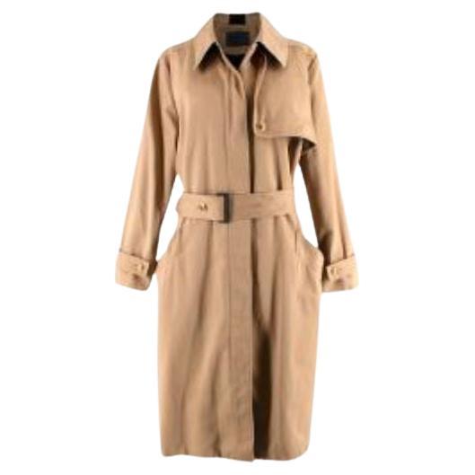 Givenchy Tan Belted Cotton Trench Coat For Sale