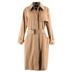 Givenchy Tan Belted Cotton Trench Coat