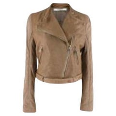 Givenchy Tan Leather Biker Jacket
