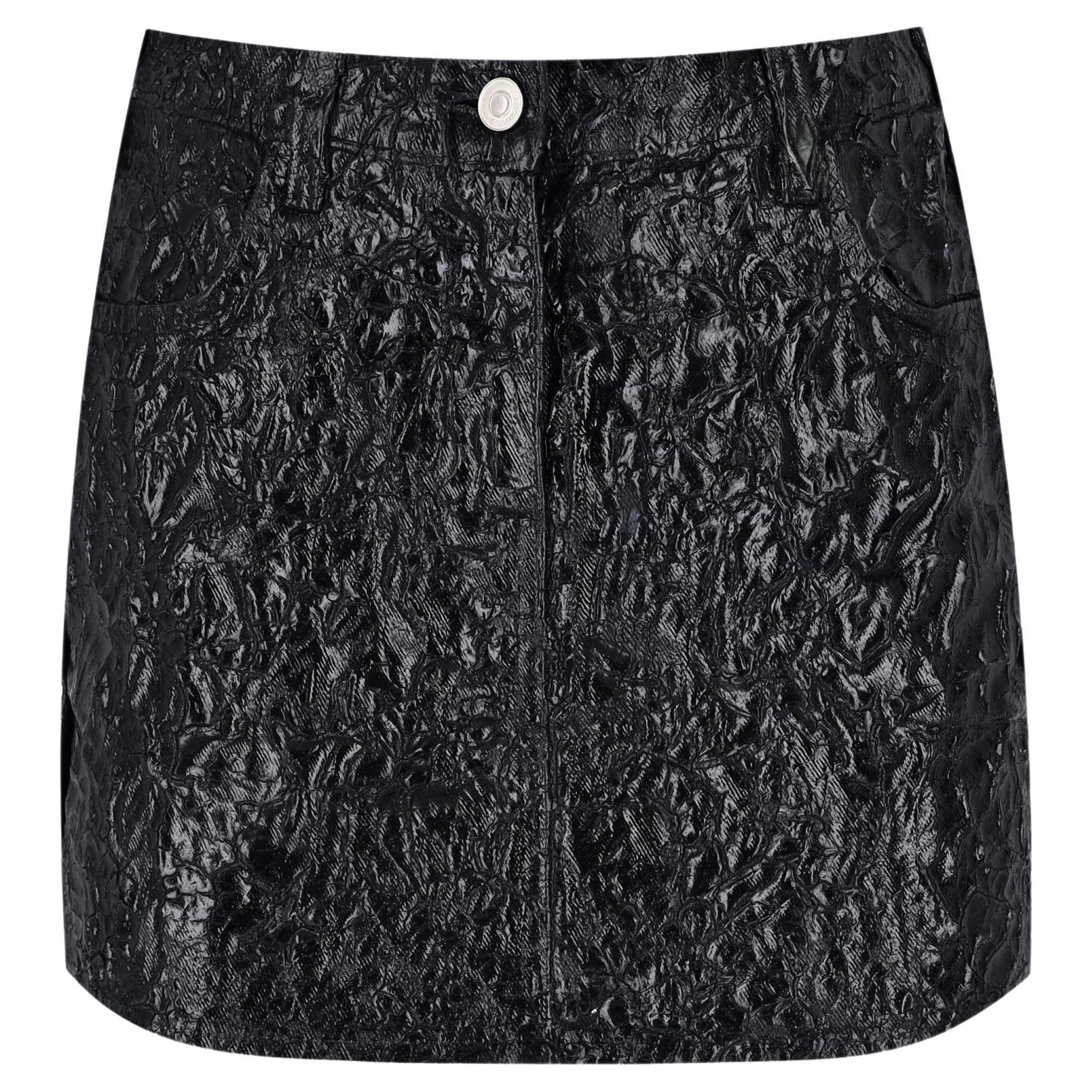 Givenchy Textured Cotton Mini Skirt With Side Zippers