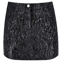 Givenchy - Minijupe en coton texturé avec fermetures éclair latérales