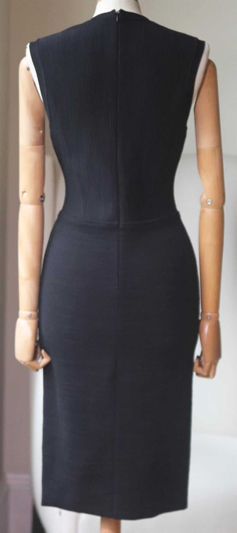 Black Givenchy Textured Stretch Knit Dress