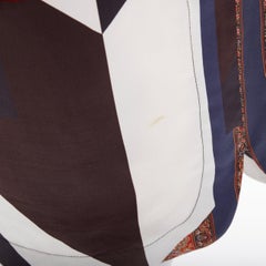 GIVENCHY Tisci 2013 Runway red black wool cotton silk paisley vest dress XS