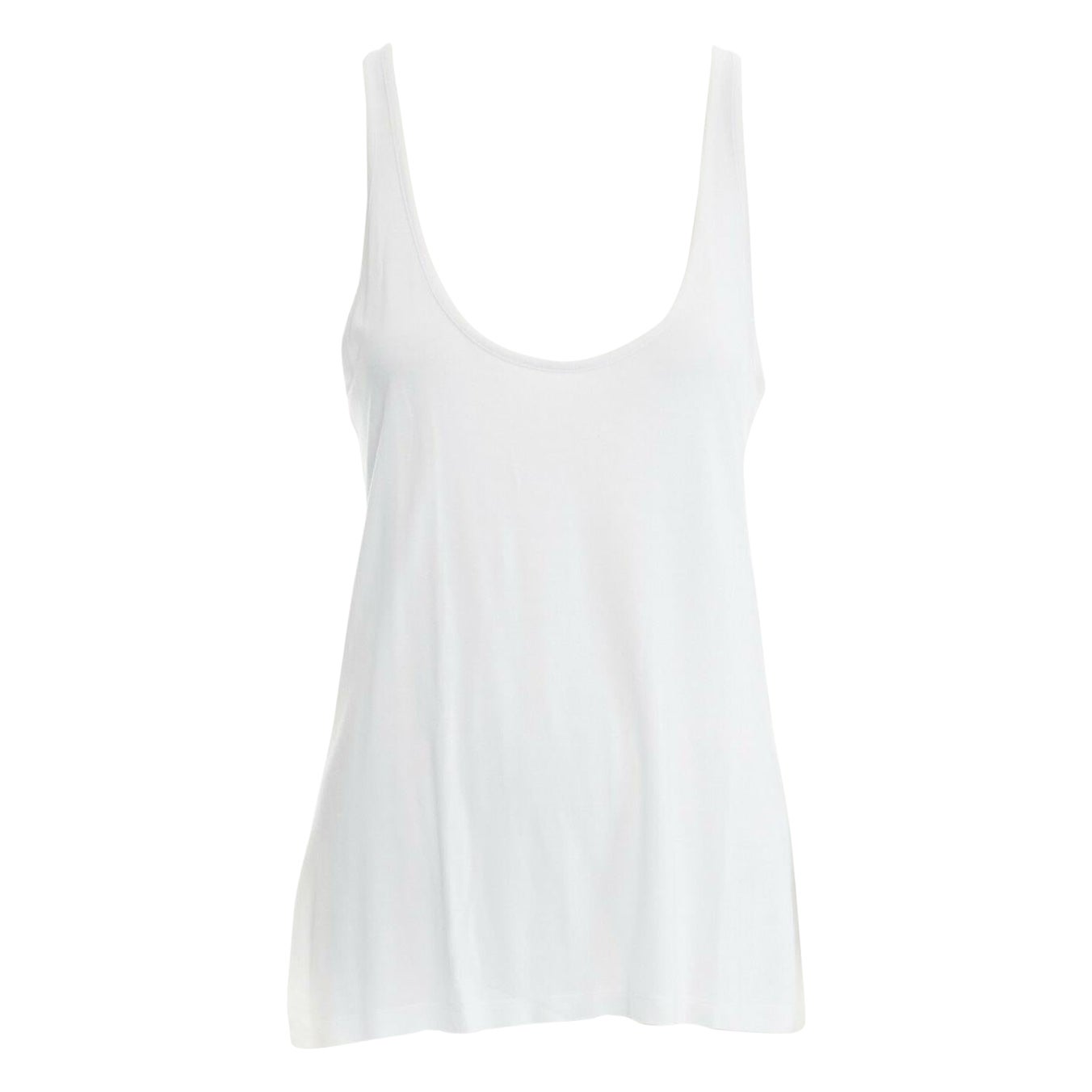 GIVENCHY TISCI white viscose silk white scoop neck tank top S