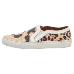 Givenchy Tricolor Animal Print Leather Skate Basse New Sneakers Size 38