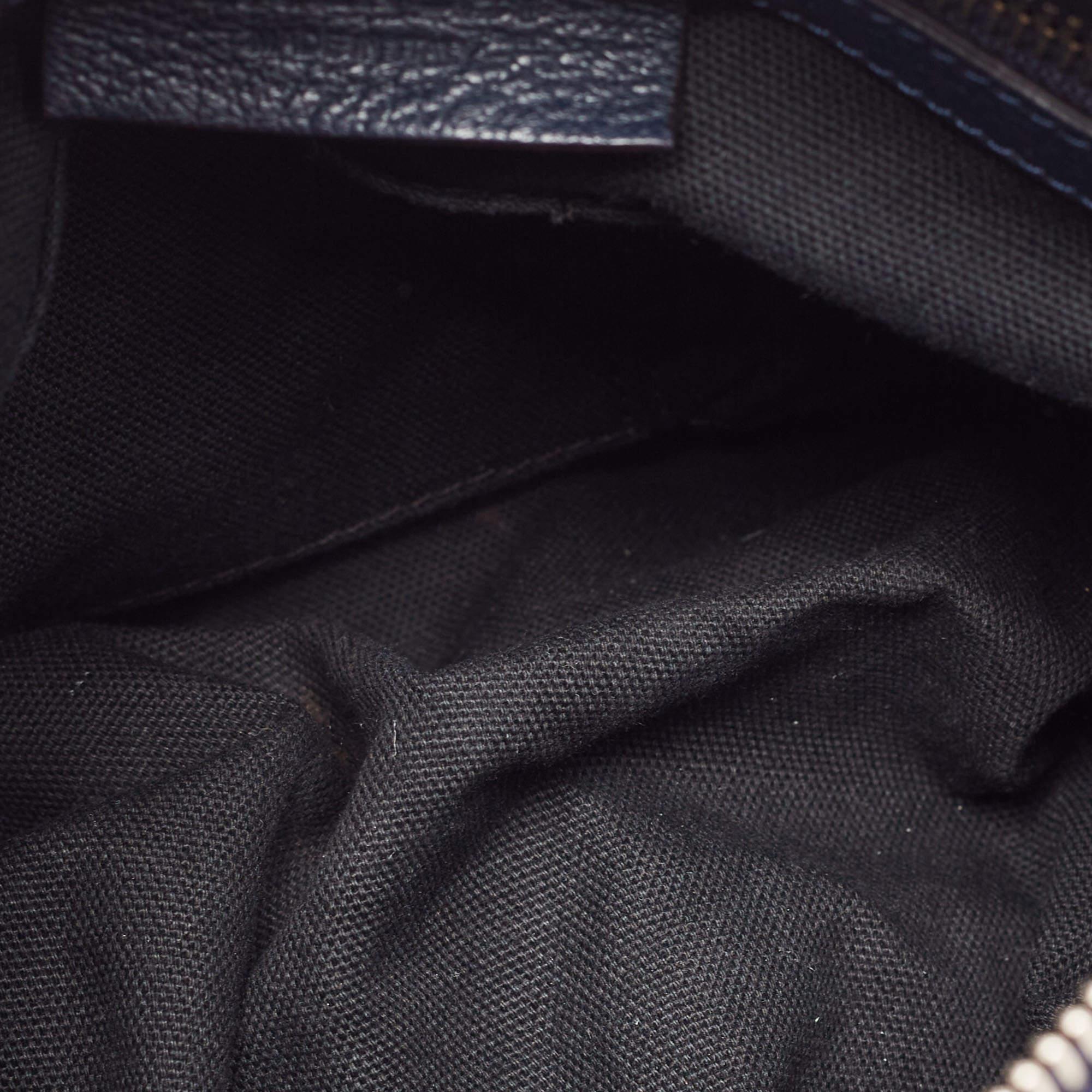 Givenchy Two Tone Blue Nylon and Leather Medium Pandora Box Crossbody Bag 4