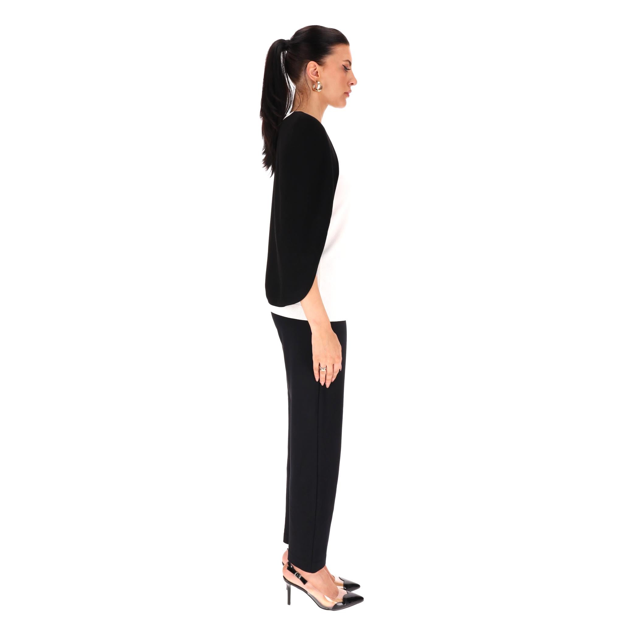 Blanc Top cape bicolore Givenchy en vente
