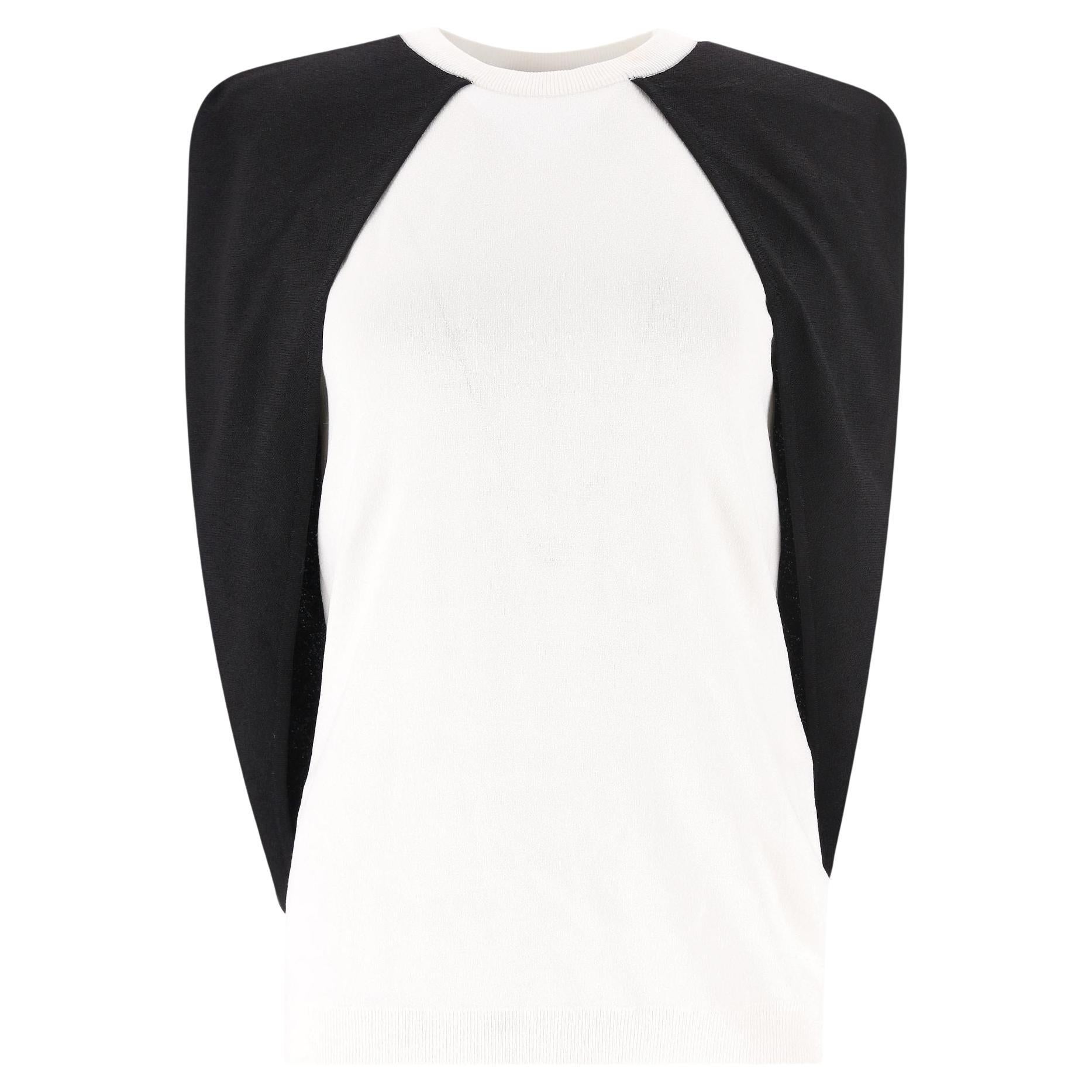 Top cape bicolore Givenchy en vente