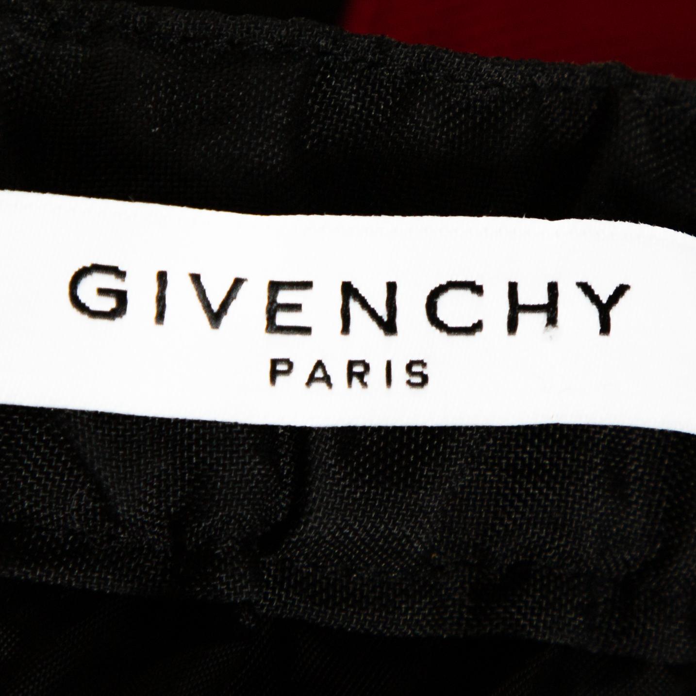 Men's Givenchy Two Tone Logo Print Synthetic Track Pants M