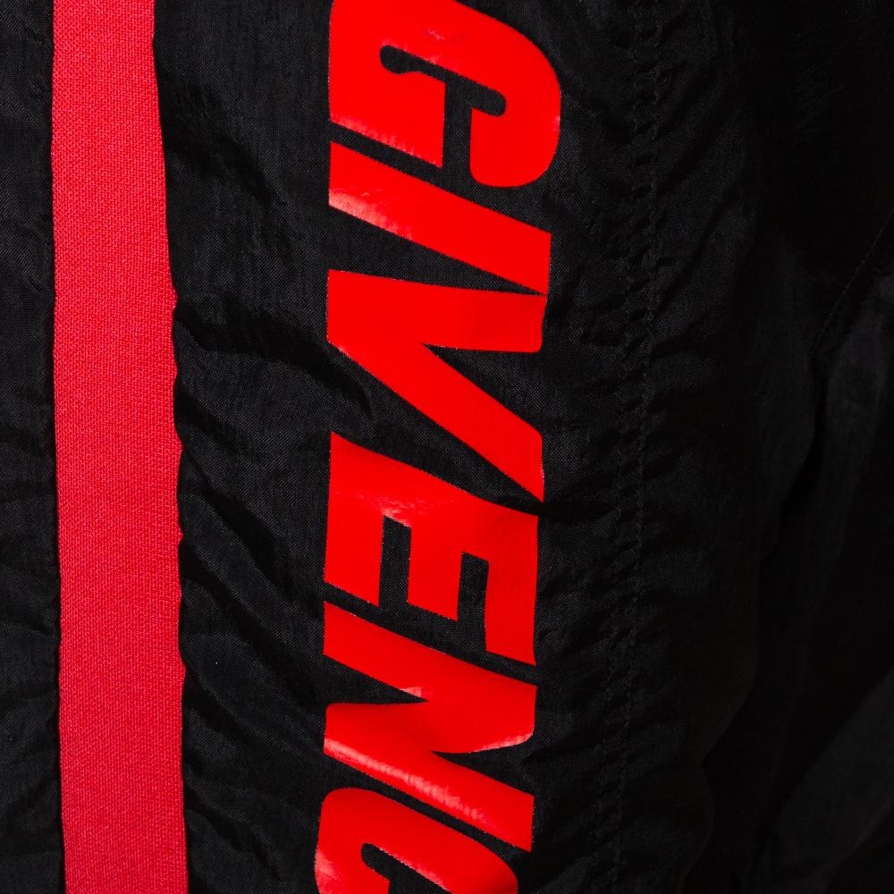 Givenchy Two Tone Logo Print Synthetic Track Pants M 1