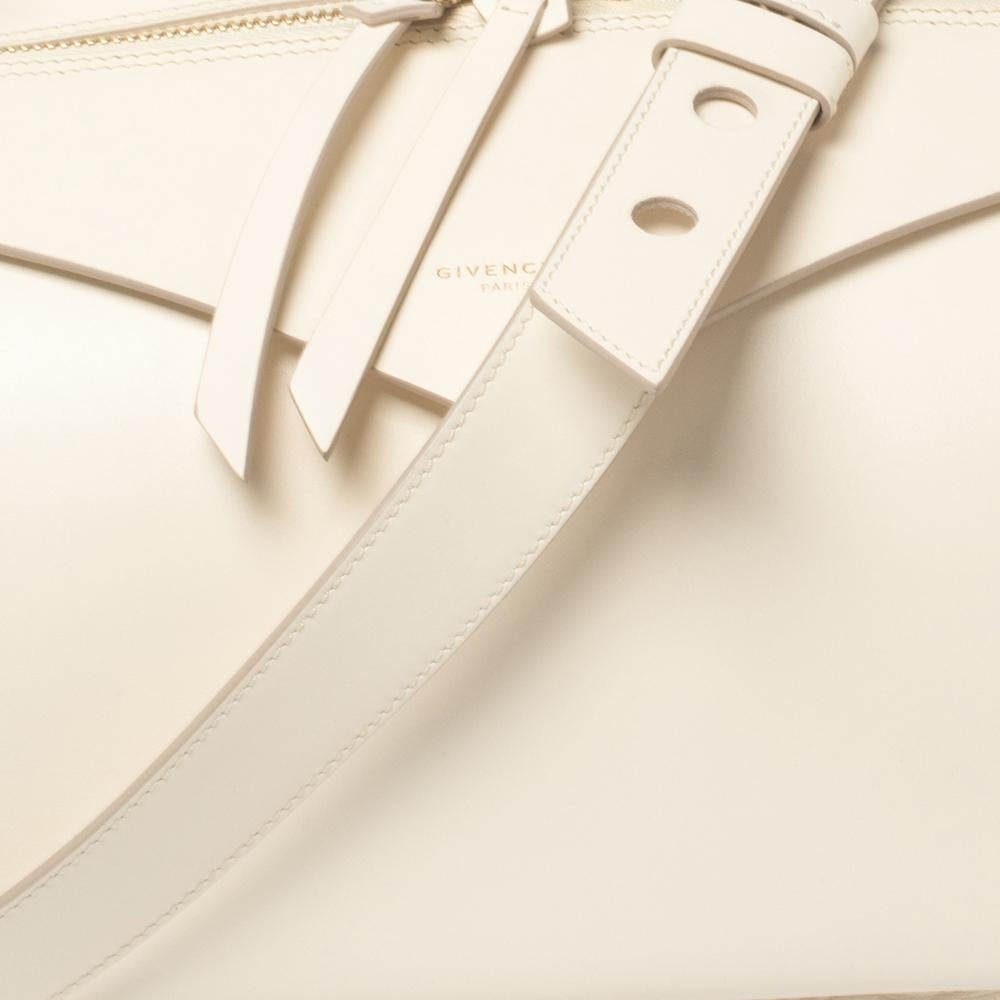 Givenchy Vanilla Leather Sway Top Handle Bag 4