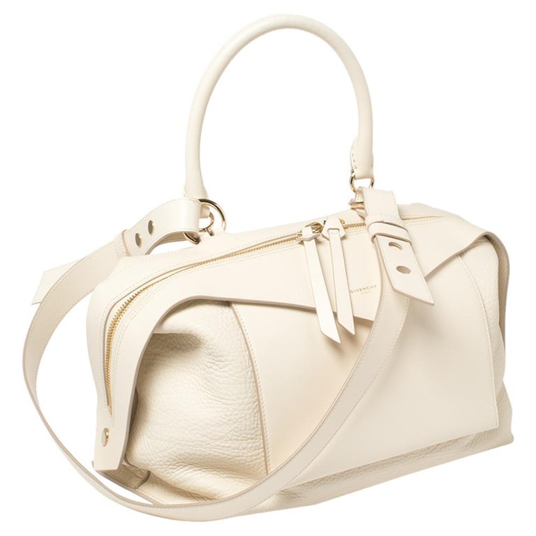 Givenchy Vanilla Leather Sway Top Handle Bag at 1stDibs