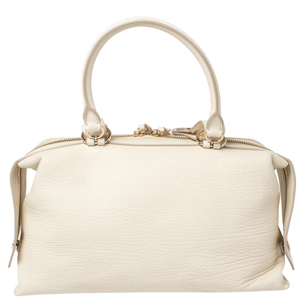 Beige Givenchy Vanilla Leather Sway Top Handle Bag