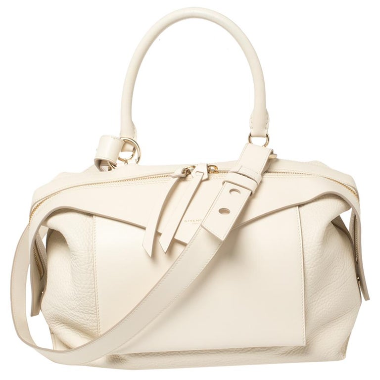 Givenchy Vanilla Leather Sway Top Handle Bag at 1stDibs