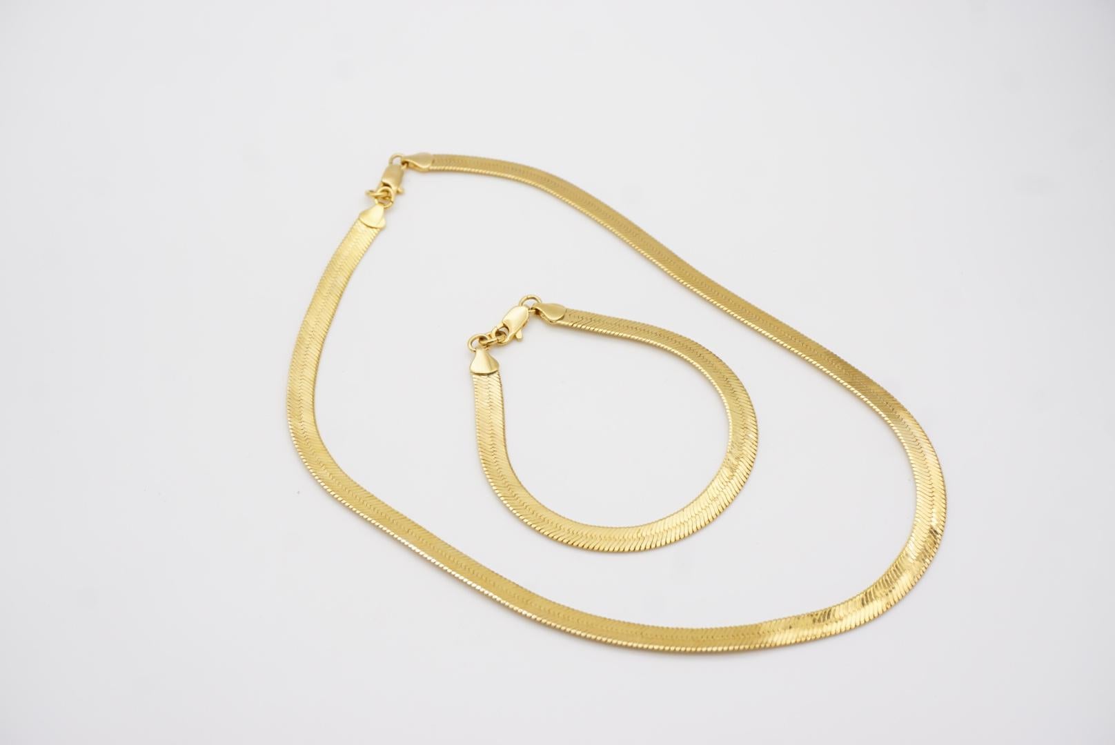 Givenchy, collier-bracelet unisexe vintage unisexe à chevrons et chaîne en or, années 1980 en vente 12