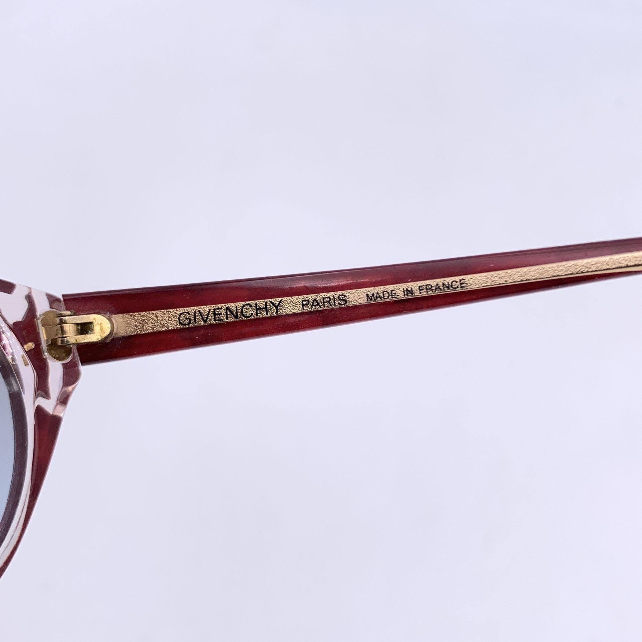 Women's Givenchy Vintage Clear and Red Sunglasses G 017 57/13 135mm For Sale