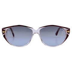 Givenchy Vintage Clear and Red Sunglasses G 017 57/13 135mm