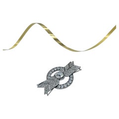 Broche Givenchy Vintage géométrique XL en cristal, années 1980