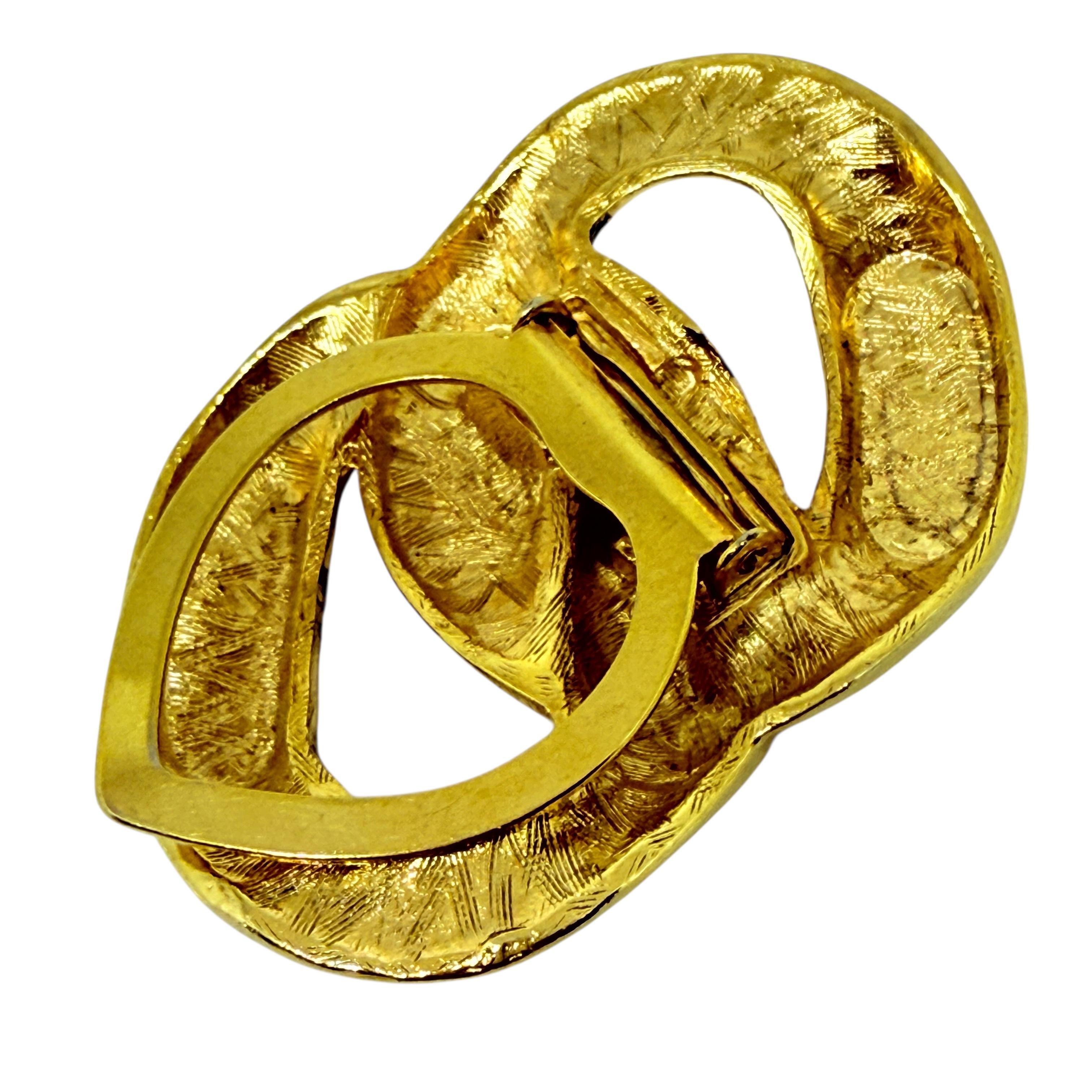 GIVENCHY Vintage Goldton massive Kette Designer Schal Clip für Damen oder Herren im Angebot