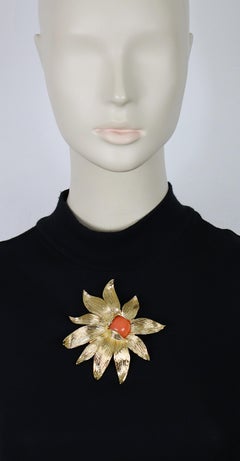 GIVENCHY Vintage Massive Flower Brooch