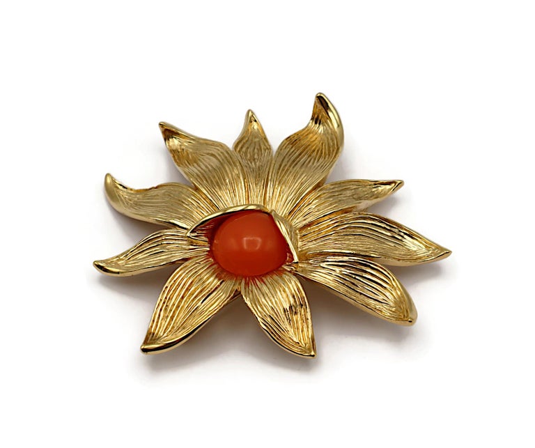 GIVENCHY Vintage Massive Flower Brooch For Sale at 1stDibs